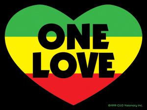 ONE LOVE - sticker | Leeway's Home Grown Music Network