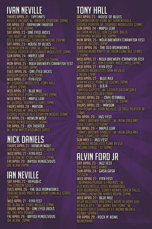 Ivan Neville's Dumpstaphunk Announces their New Orleans JazzFest 2016